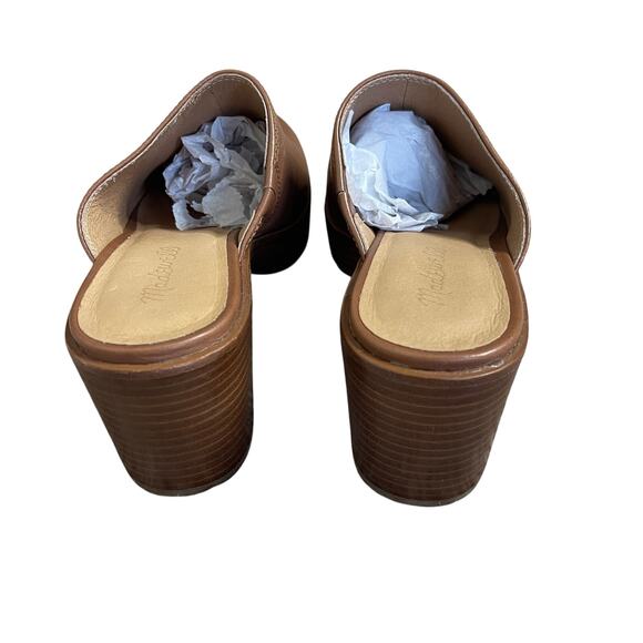 MADEWELL THE JANEEN PLATFORM MULE BROWN SIZE 8 - Picture 4 of 6